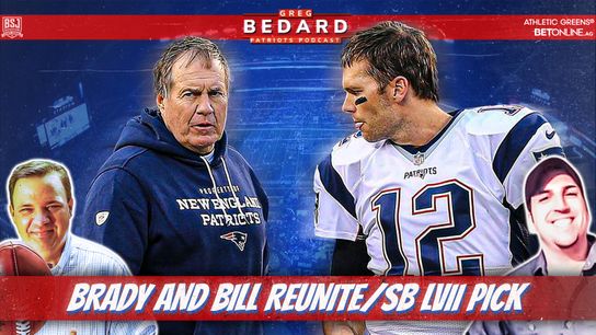 .@athleticgreens Podcast & Video: Bedard Patriots Pod - Brady, Belichick come together again/Super Bowl pick taken at BSJ Headquarters (Patriots)
